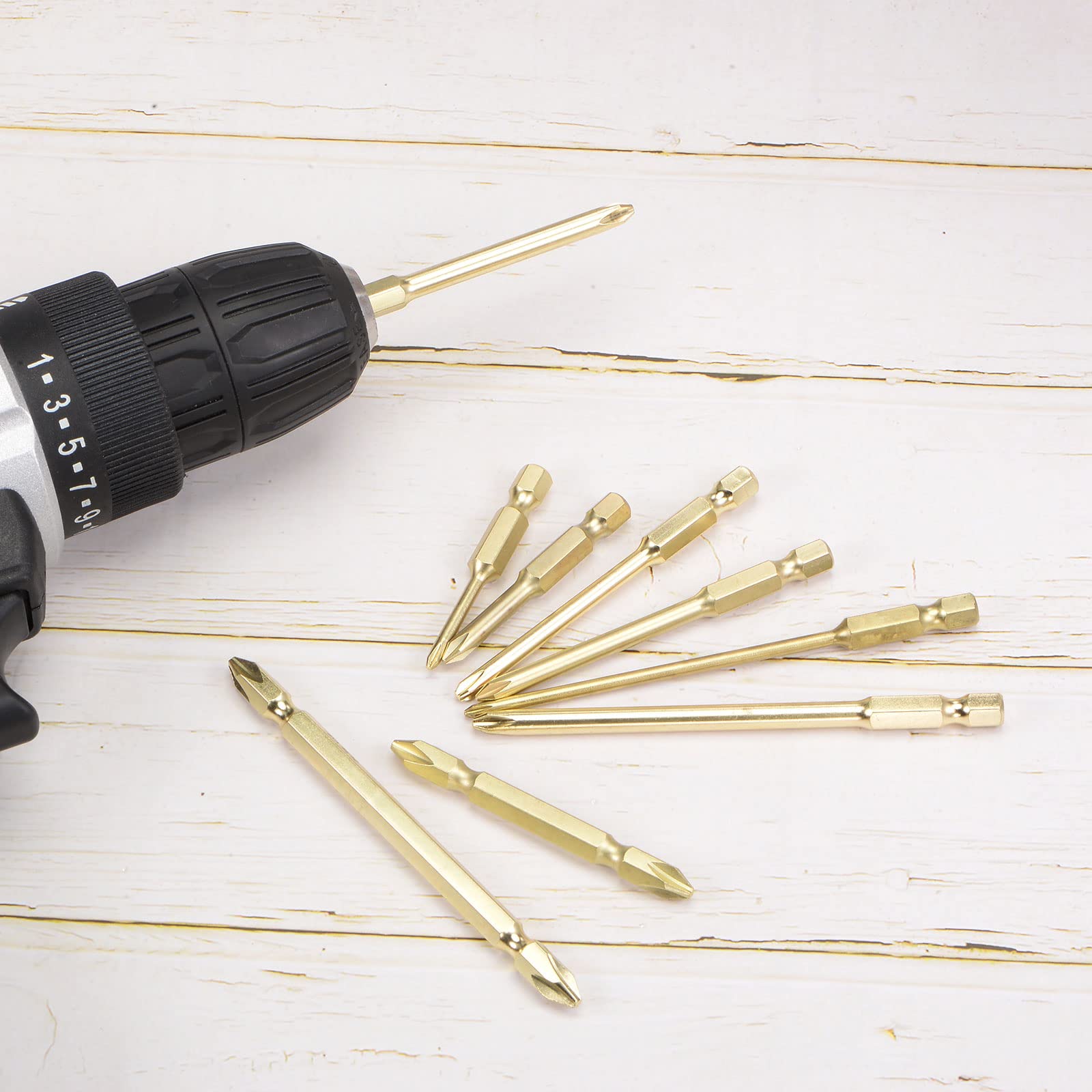HARFINGTON 5pcs PH0 Phillips Head Screwdriver Drill Bit 2
